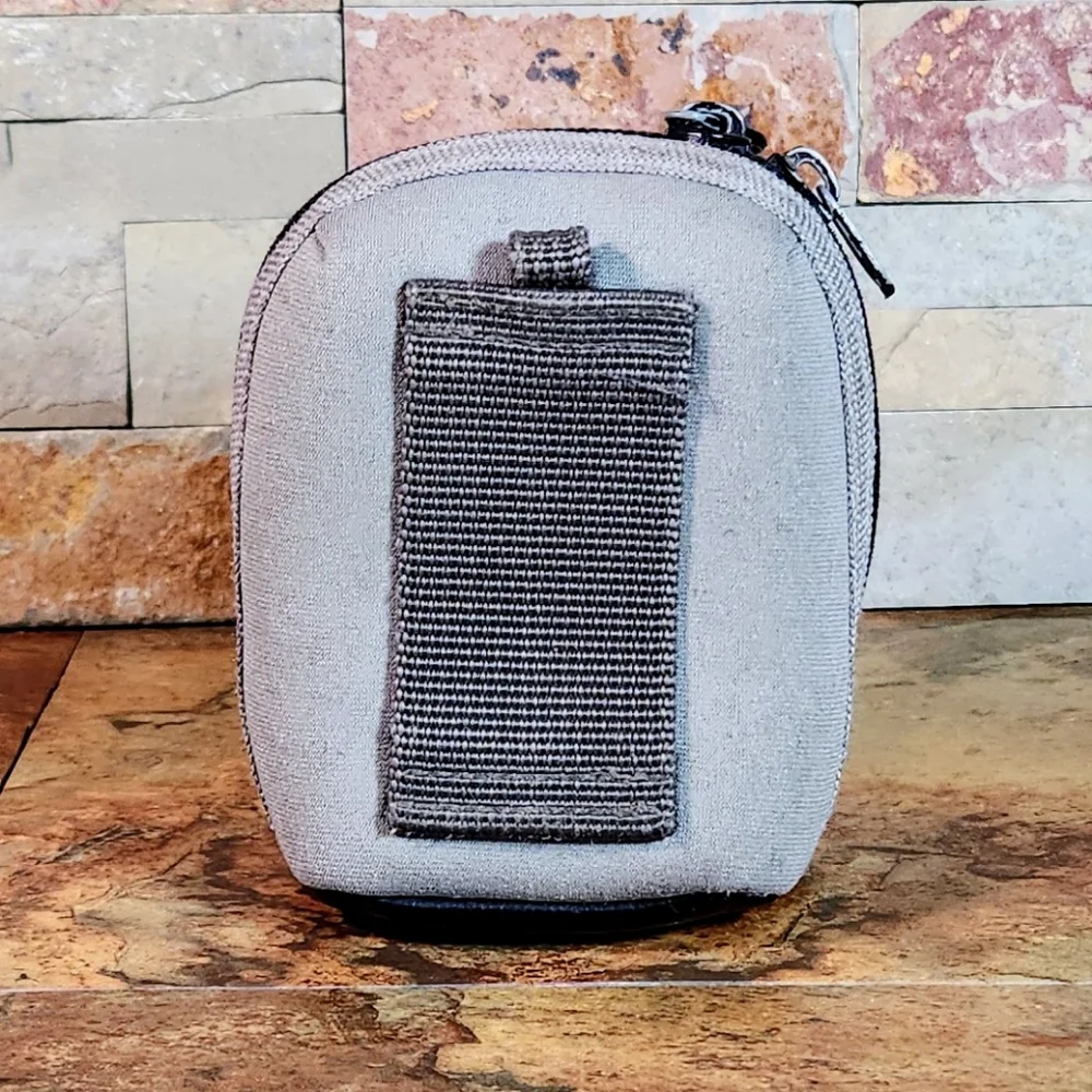 Genuine Nikon Cool Pix Small Soft Gray Case / Bag • Zipper Closure Works Good •